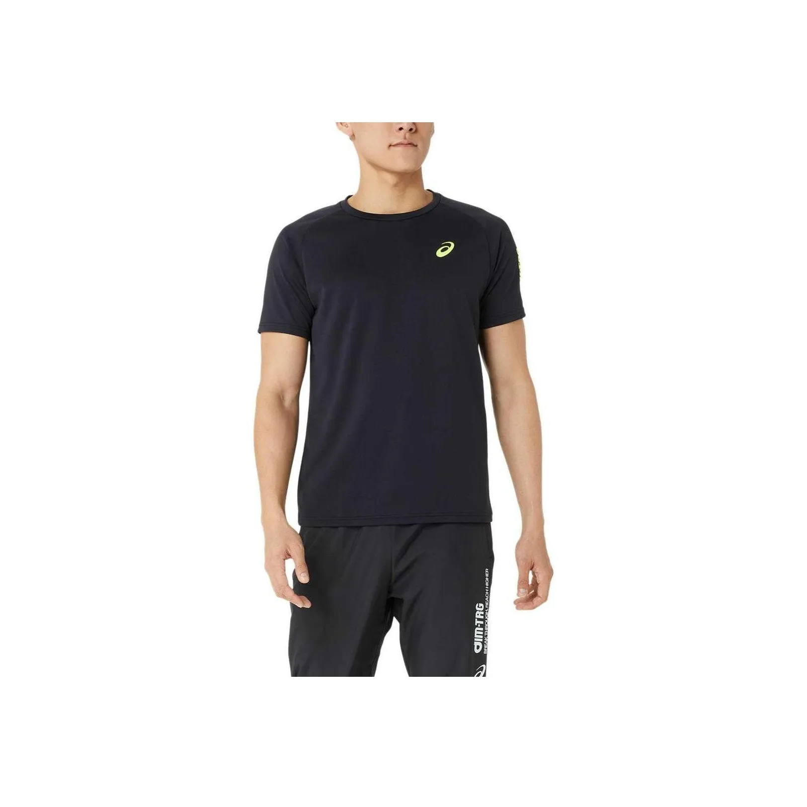 Asics AIM TRG T Shirt Men Black/Yellow