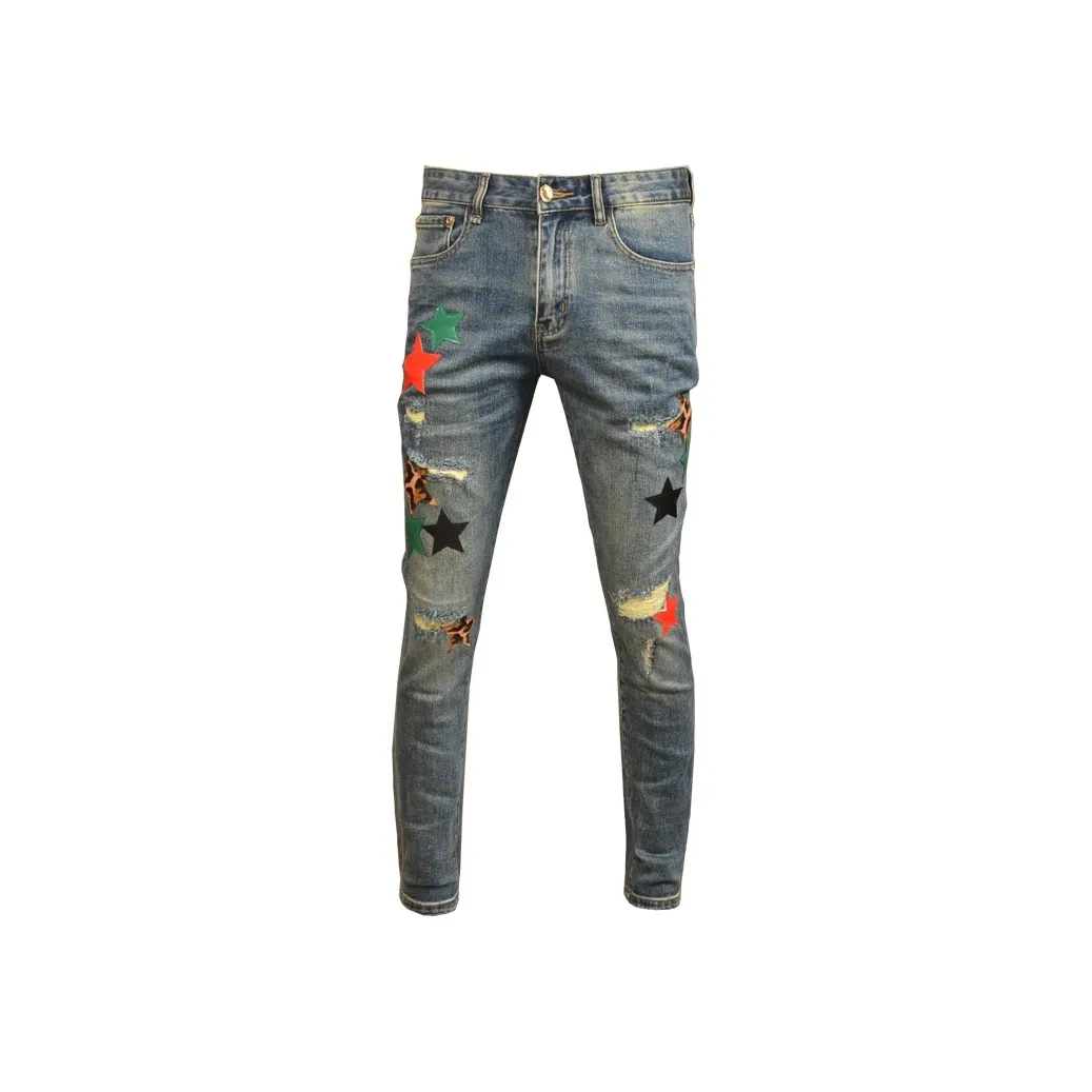 OGQG Синий Мужской Джинсы