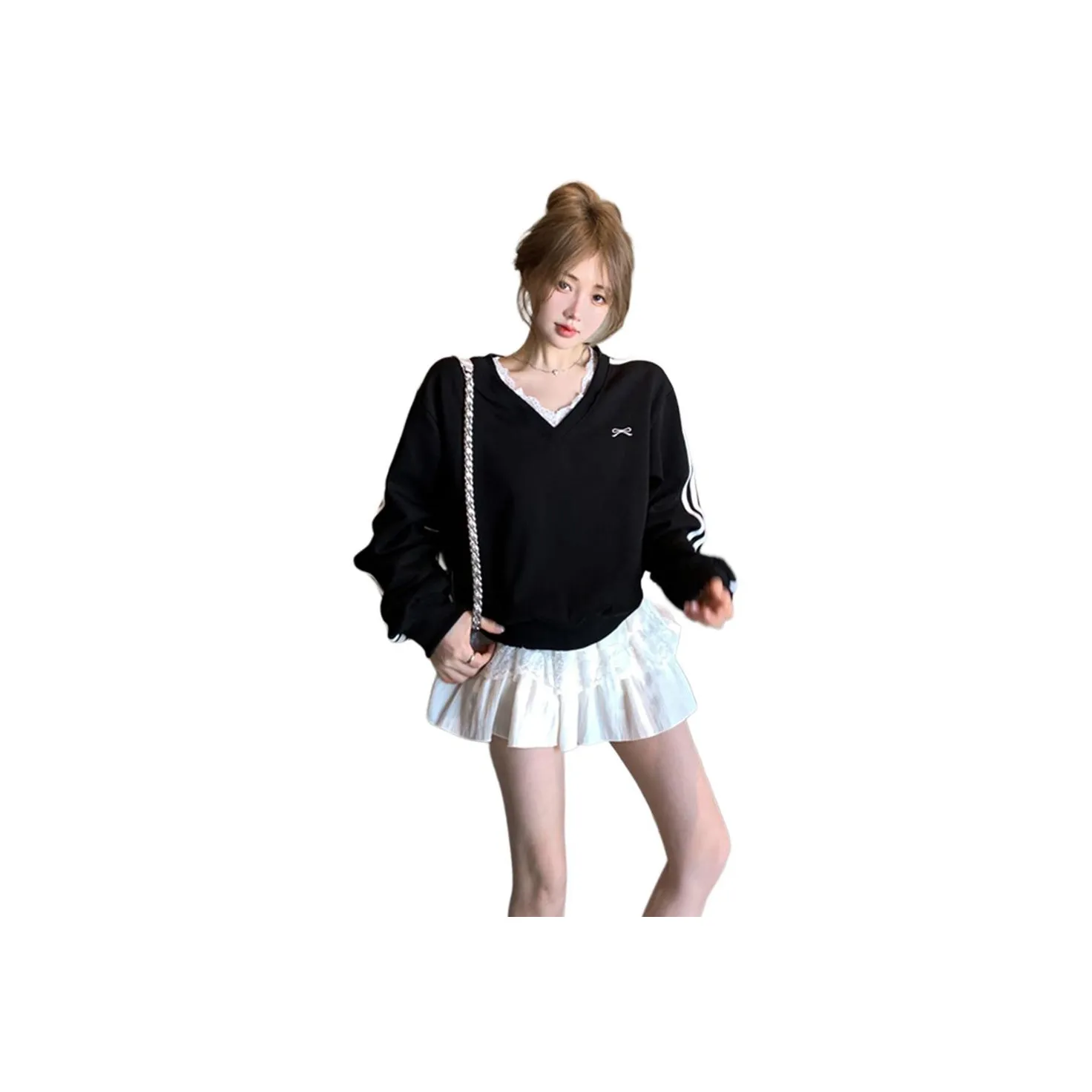 ZCDECO Черные Женские Свитшоты