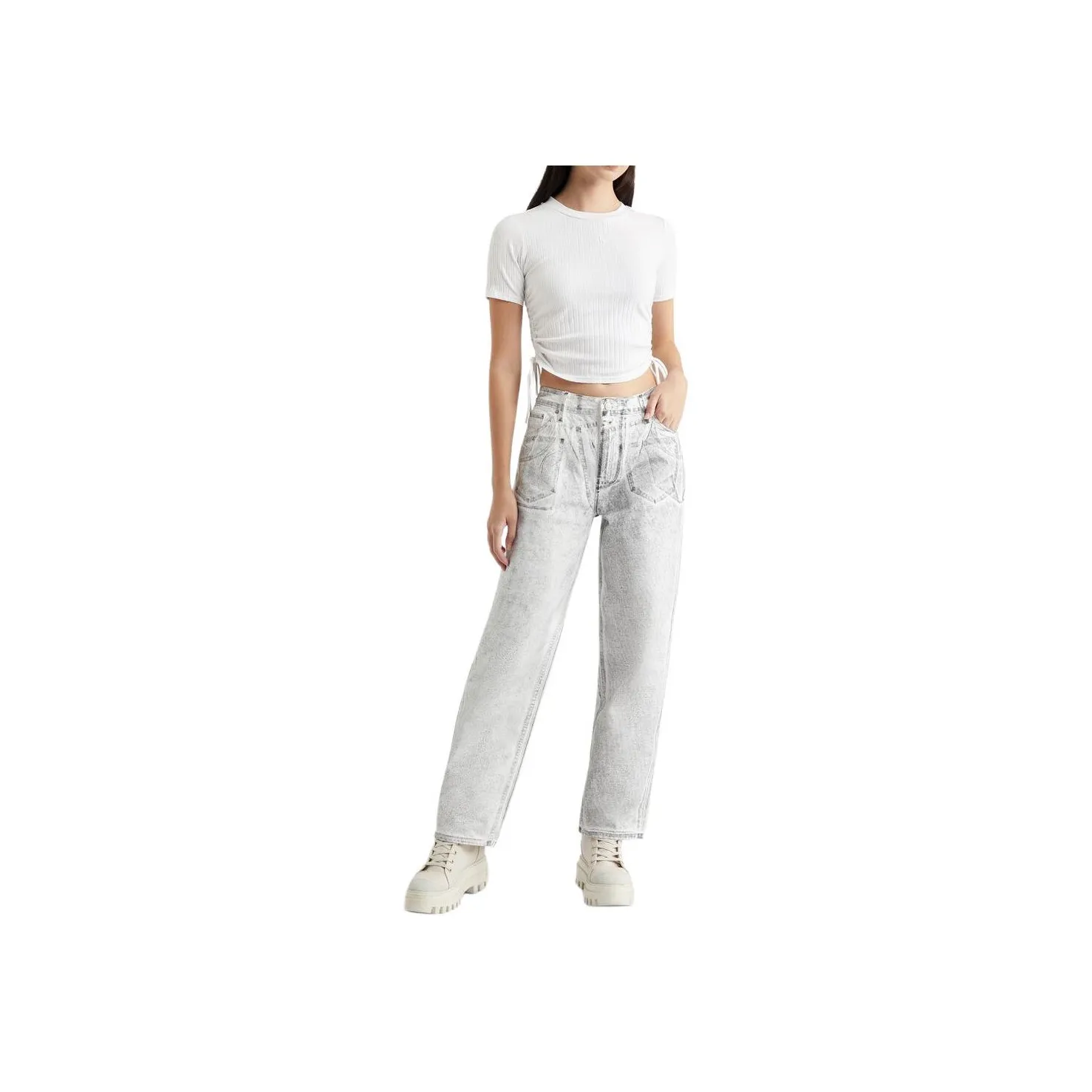 CALVIN KLEIN Regular T Shirt Women's White