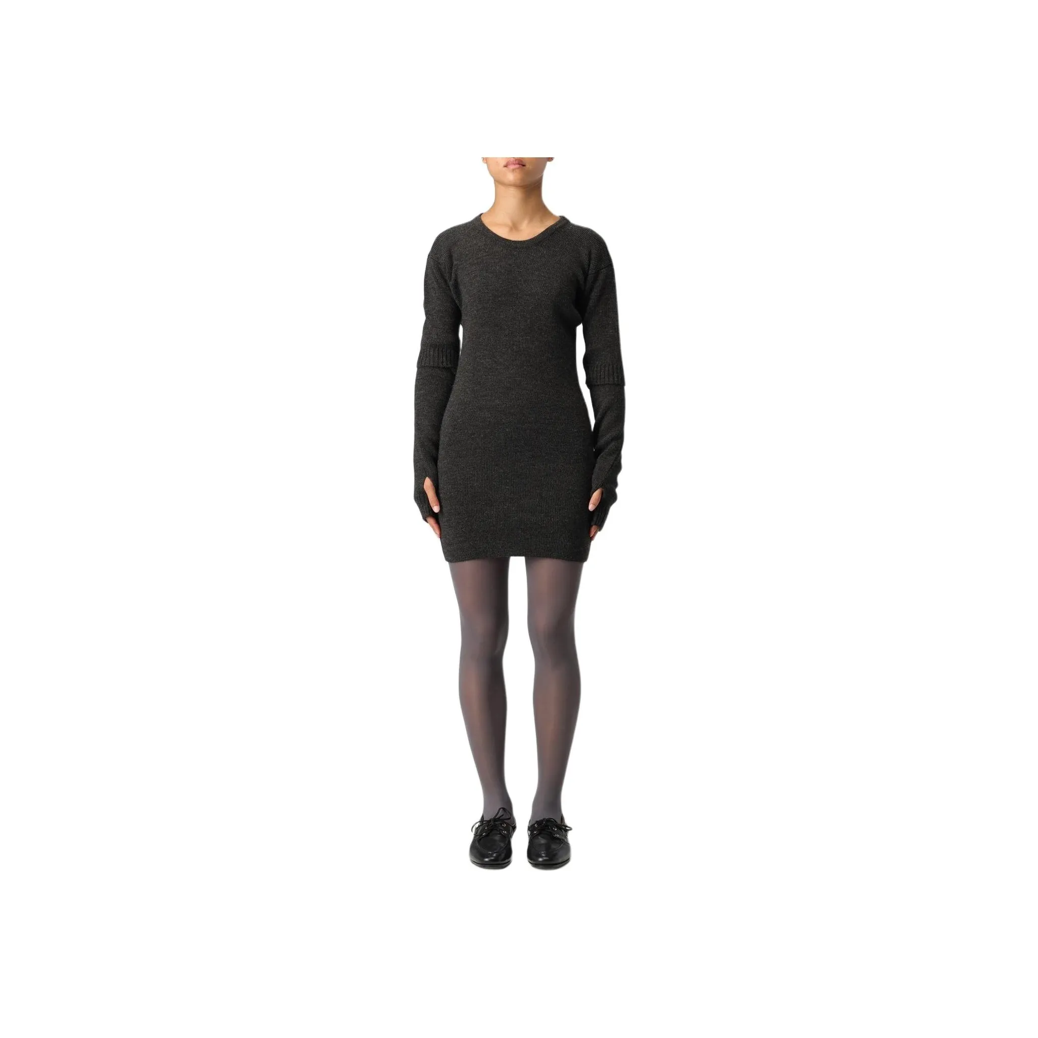 Lemaire Detachable Sleeved Crewneck Dress