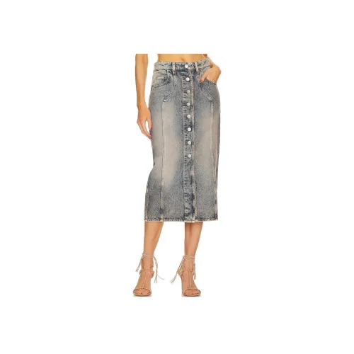 ISABEL MARANT ETOILE Синие Женские Джинсовые Длинные Юбки