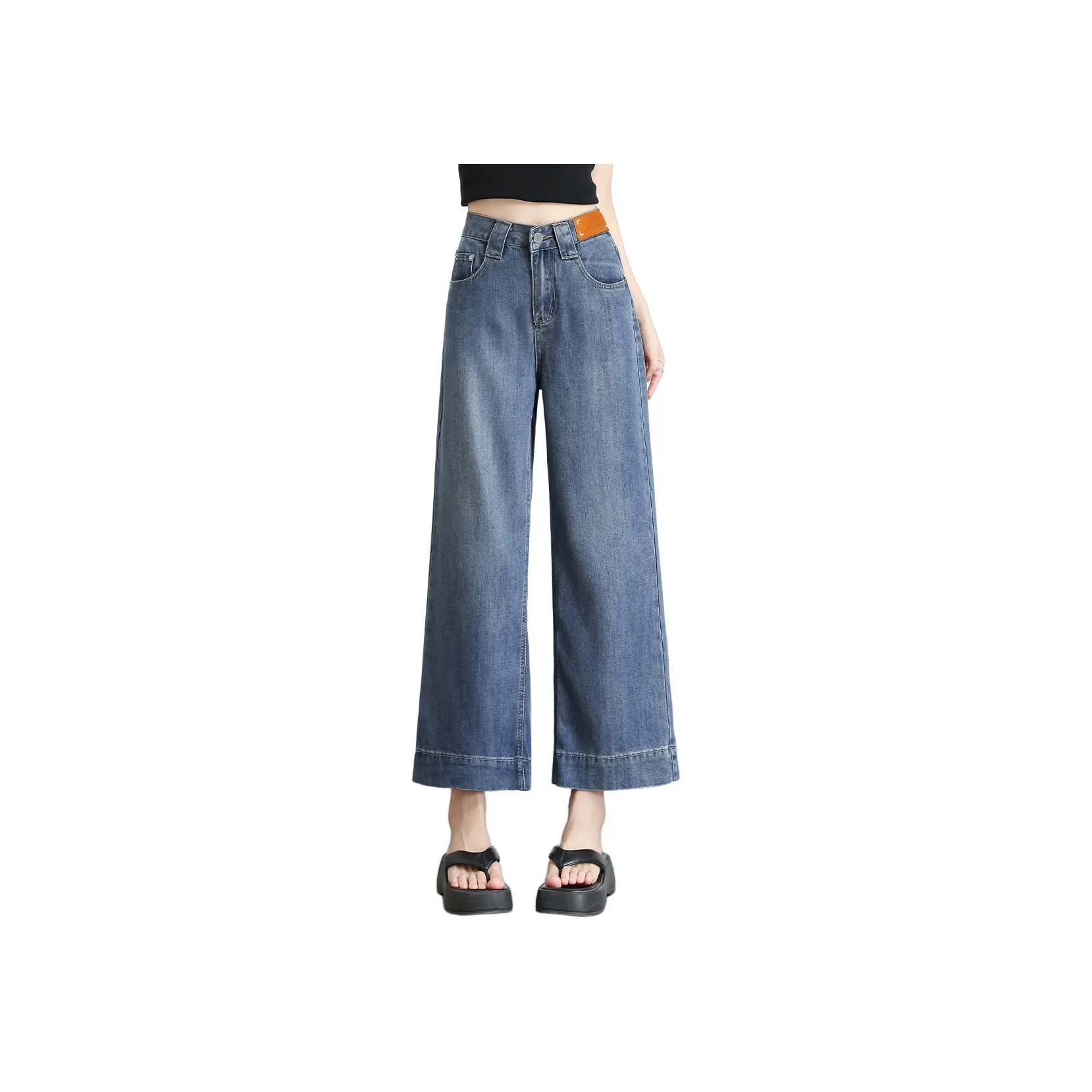 BALENO Джинсы Женские Винтаж Синий