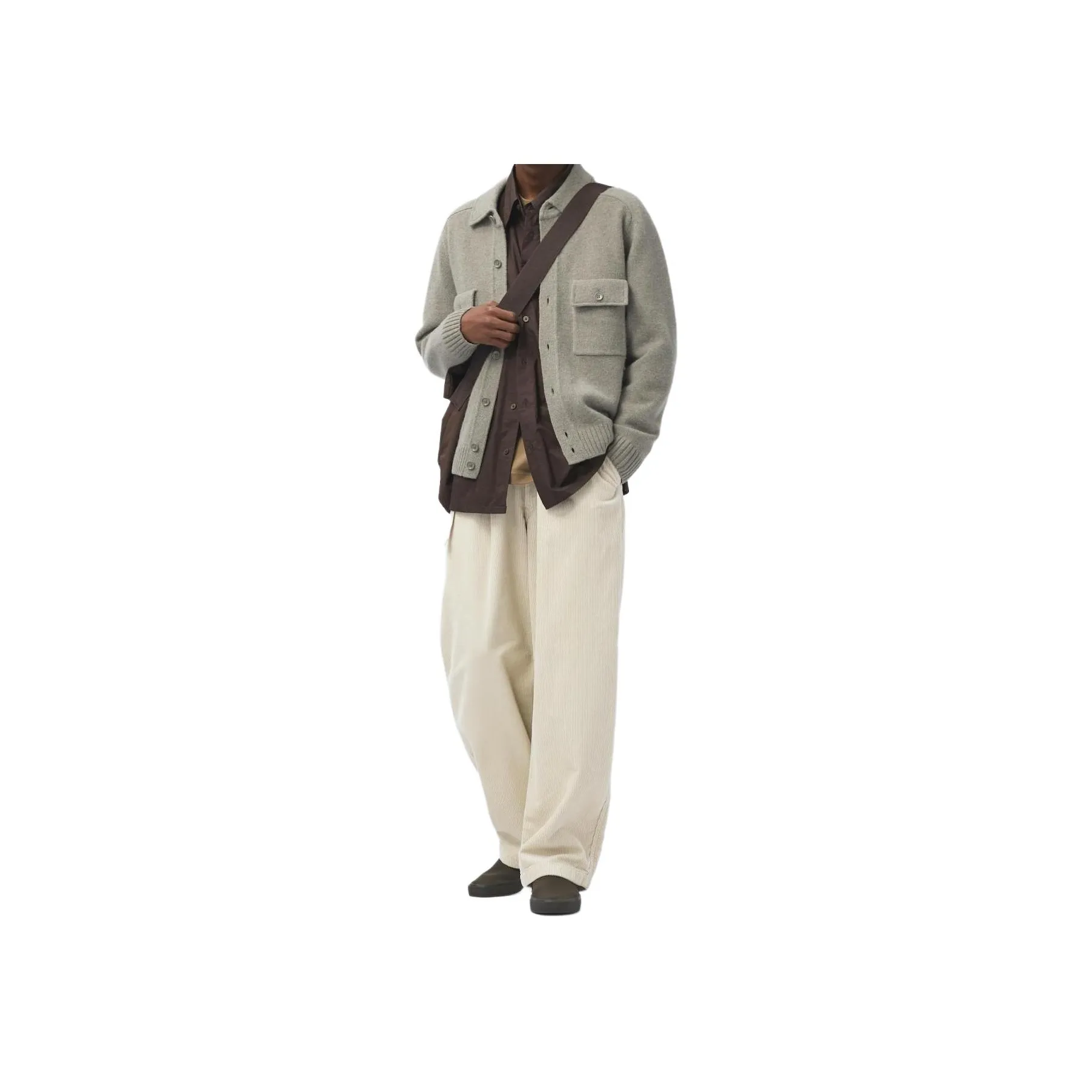 UNIQLO U Collection FW24 Casual Pants Men's Dark Beige