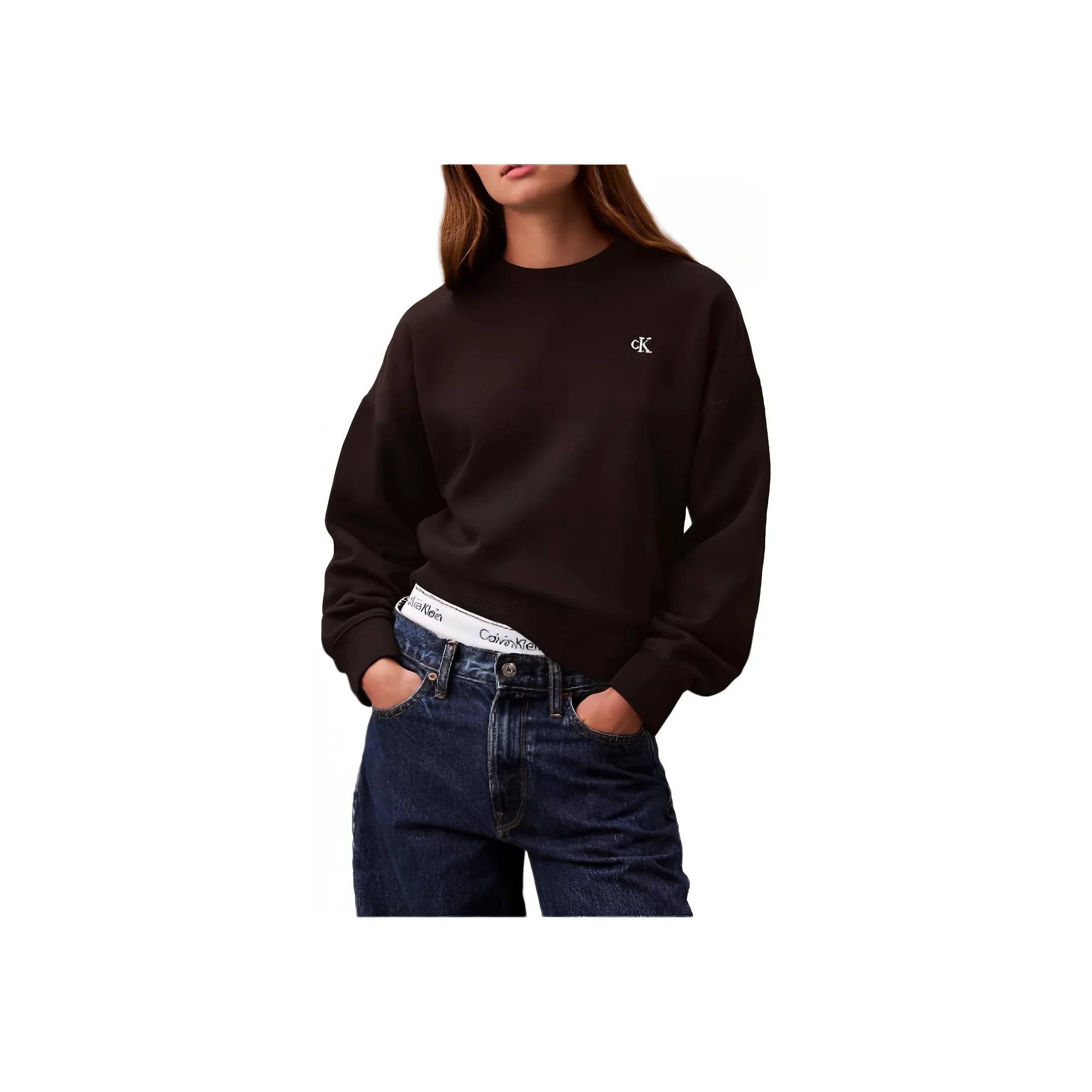 CALVIN KLEIN Свитшот Женский Черный