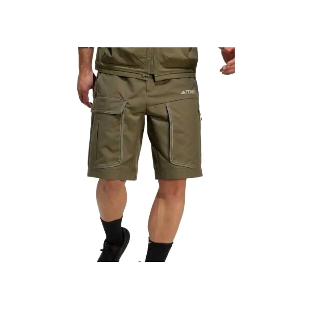 Adidas Terre SS25 Sports Shorts Men's Olive Green