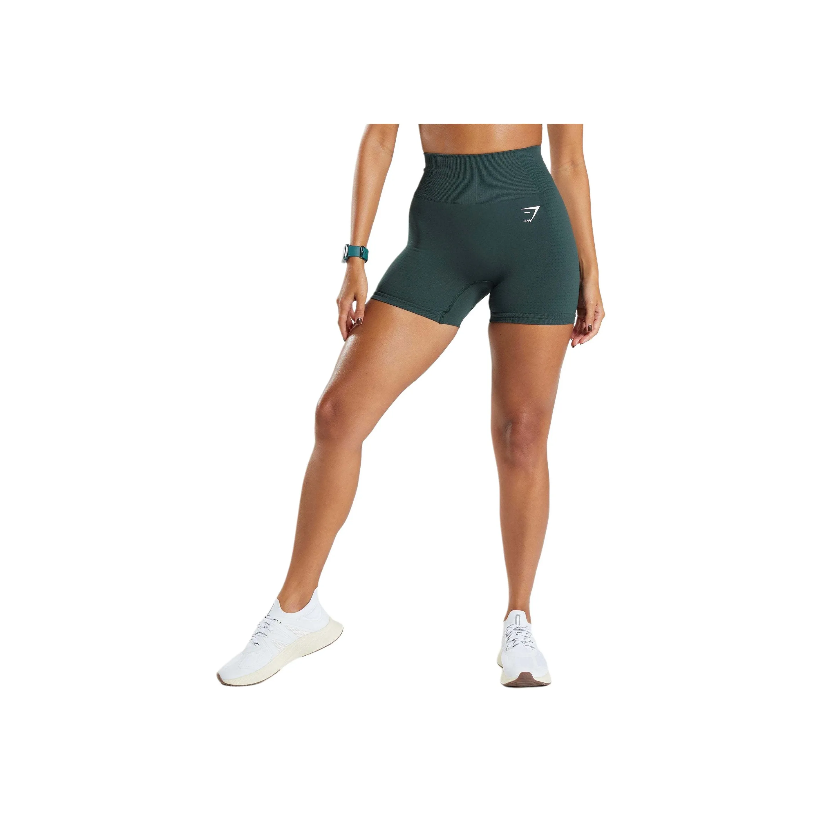GYMSHARK VITAL SEAMLESS 2.0 SHORTS Sports Shorts Women's Forestland Green Clay Gray Limestone