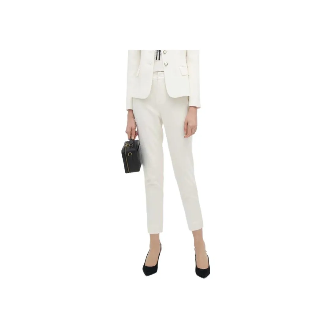 Caroline Экрю Женские костюмные брюки