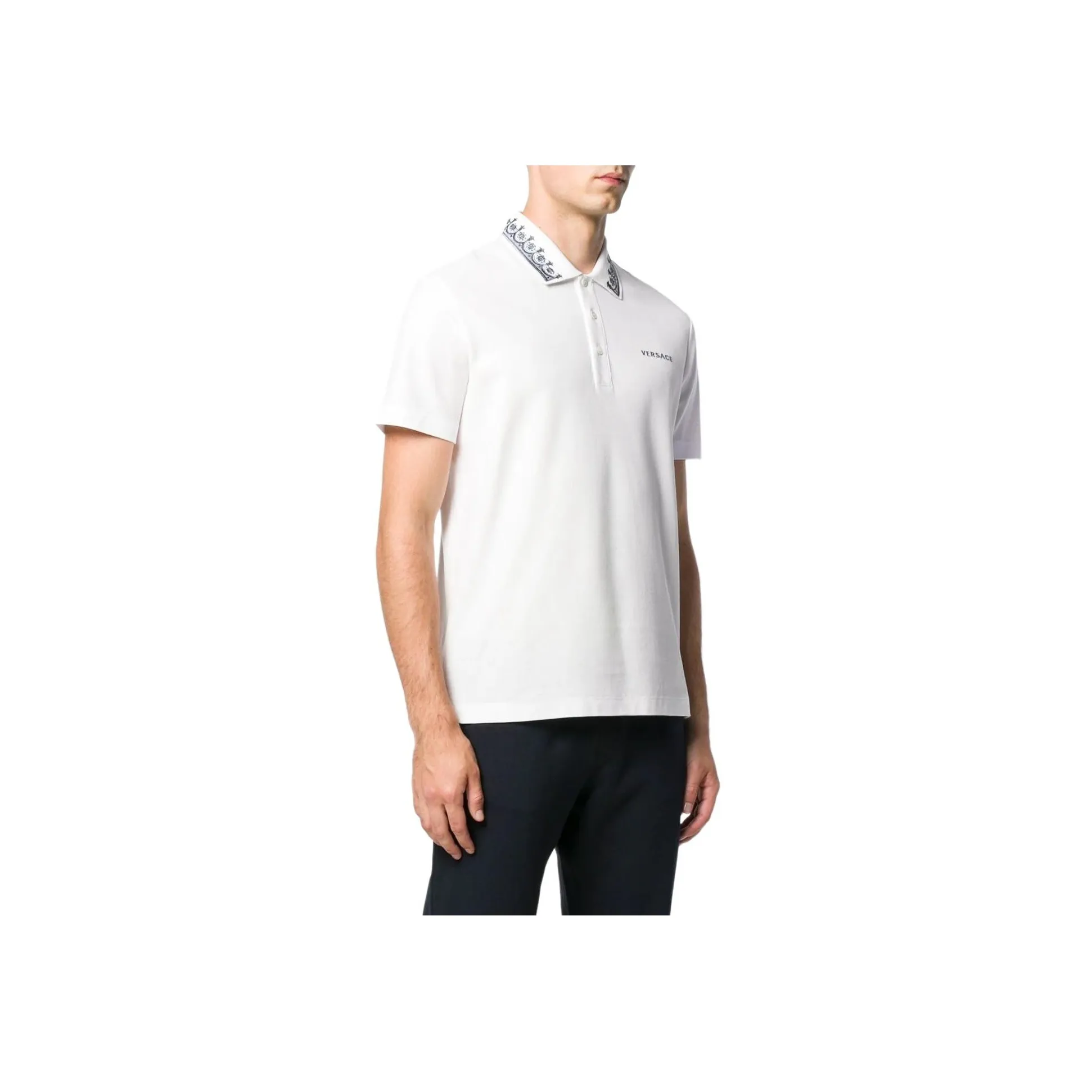 VERSACE Polo Shirts Men's White