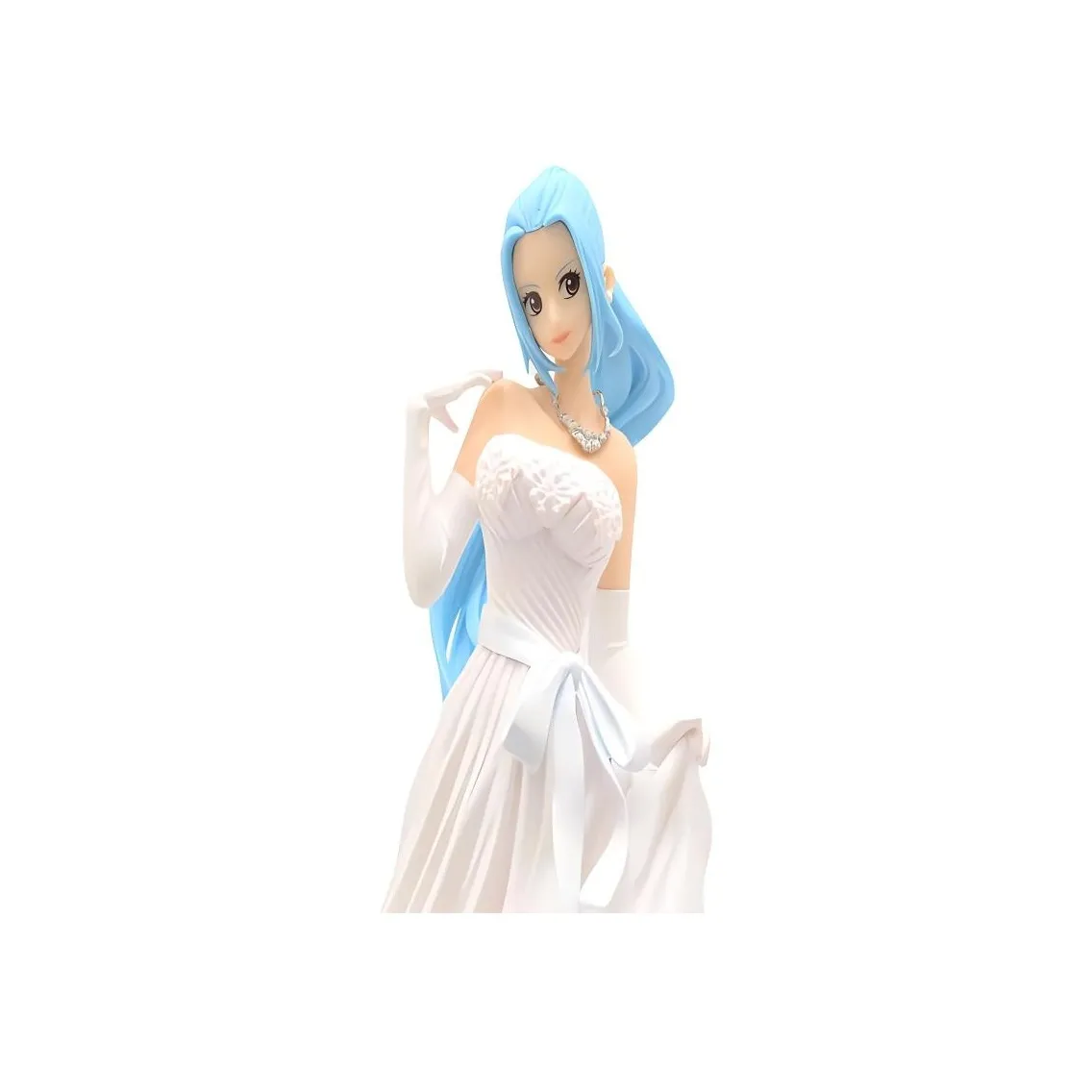 BANPRESTO Nefertari Vivi Glass Factory One Piece Vivi Princess White Wedding Dress 23cm Bonus Gifts