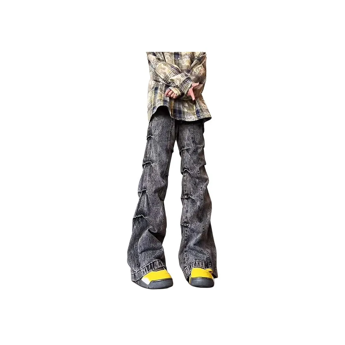 GWAF Classic Fashion Jeans Unisex Black Gray Shades