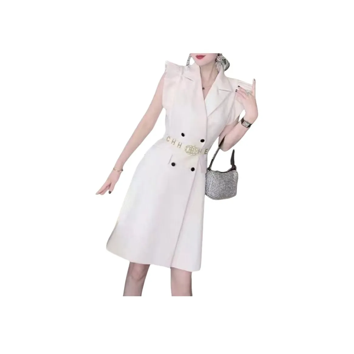 PIERRE CARDIN Белые Женские Платья без рукавов