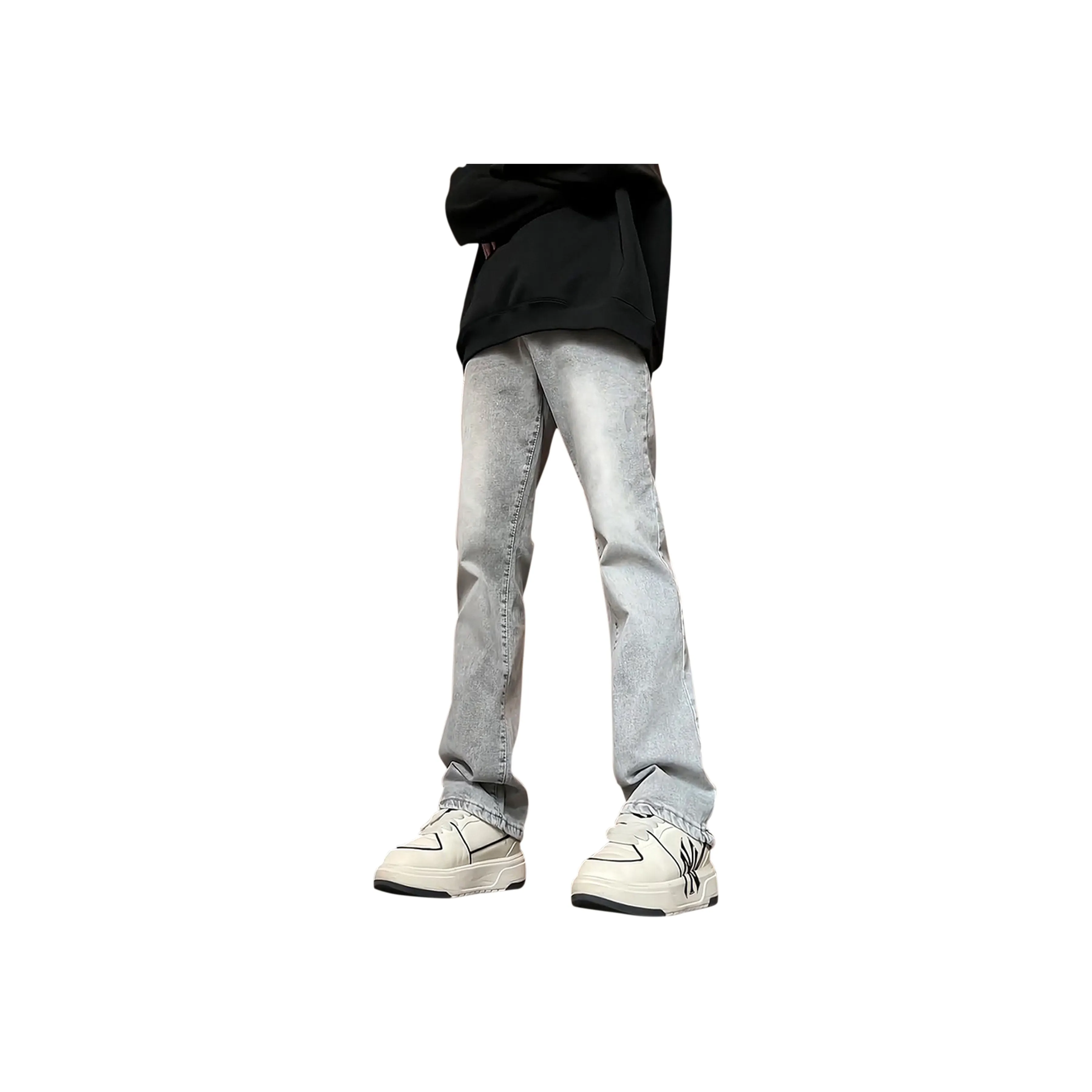 REXSHION Jeans Unisex Smoke Gray