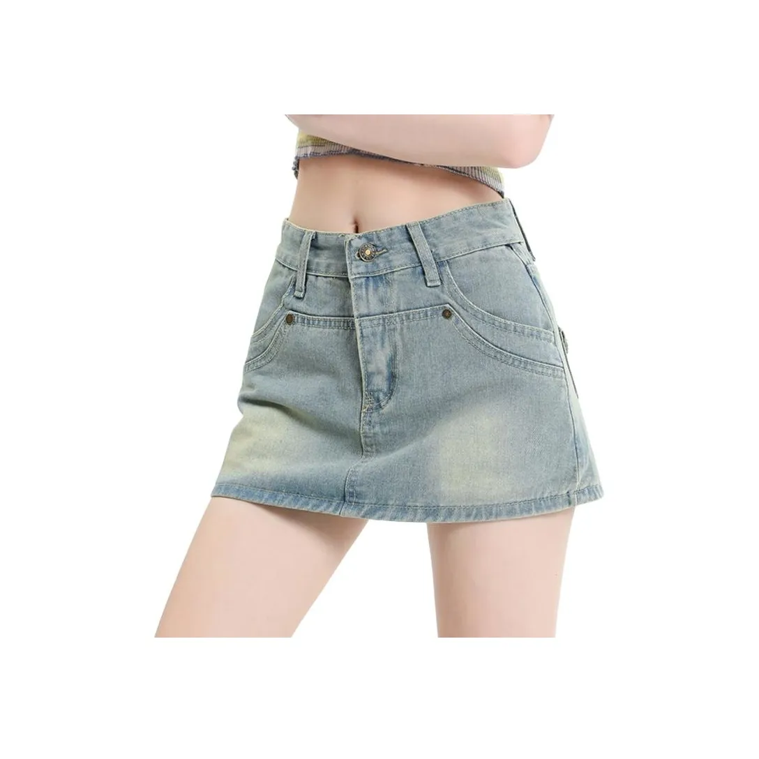 Shuhao Bai Denim Shorts Women's Blue