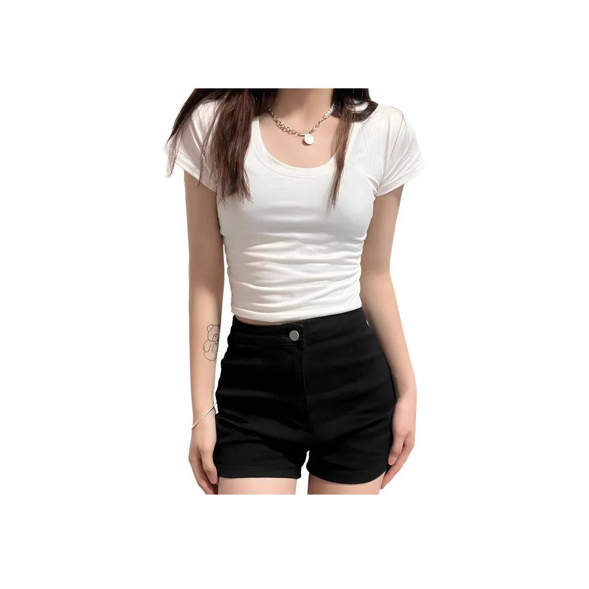 RAMPAGE Черные Женские Джинсовые Шорты