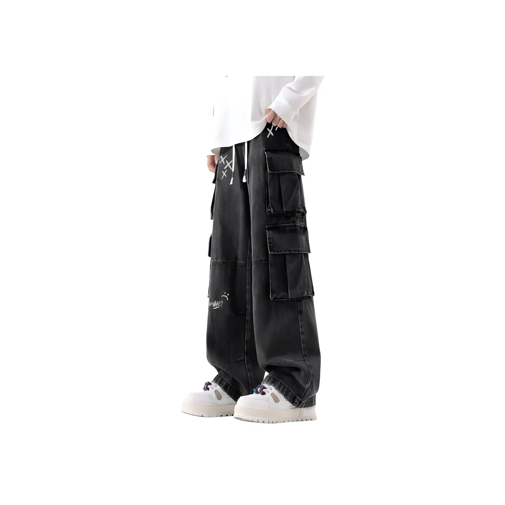 Qnxeey Jeans Unisex