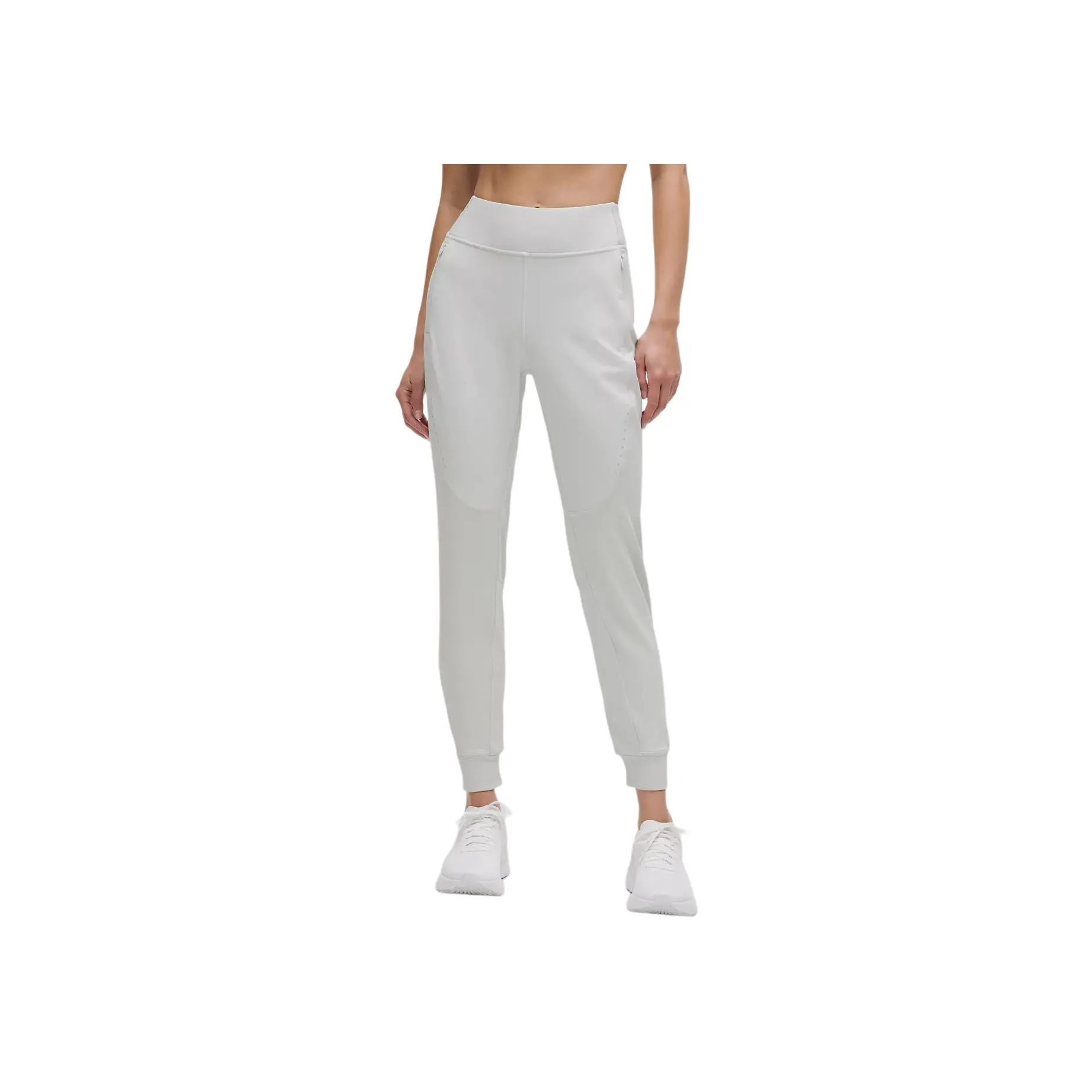 Lululemon High Rise Cold Weather Running Jogger Full Length Sports Pants Women's Steam Smoke