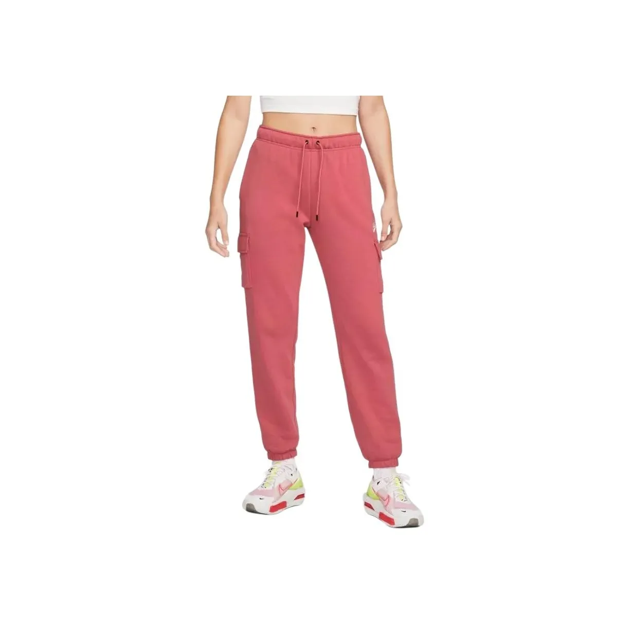 Nike Knitted Sweatpants Women's Dark Pink