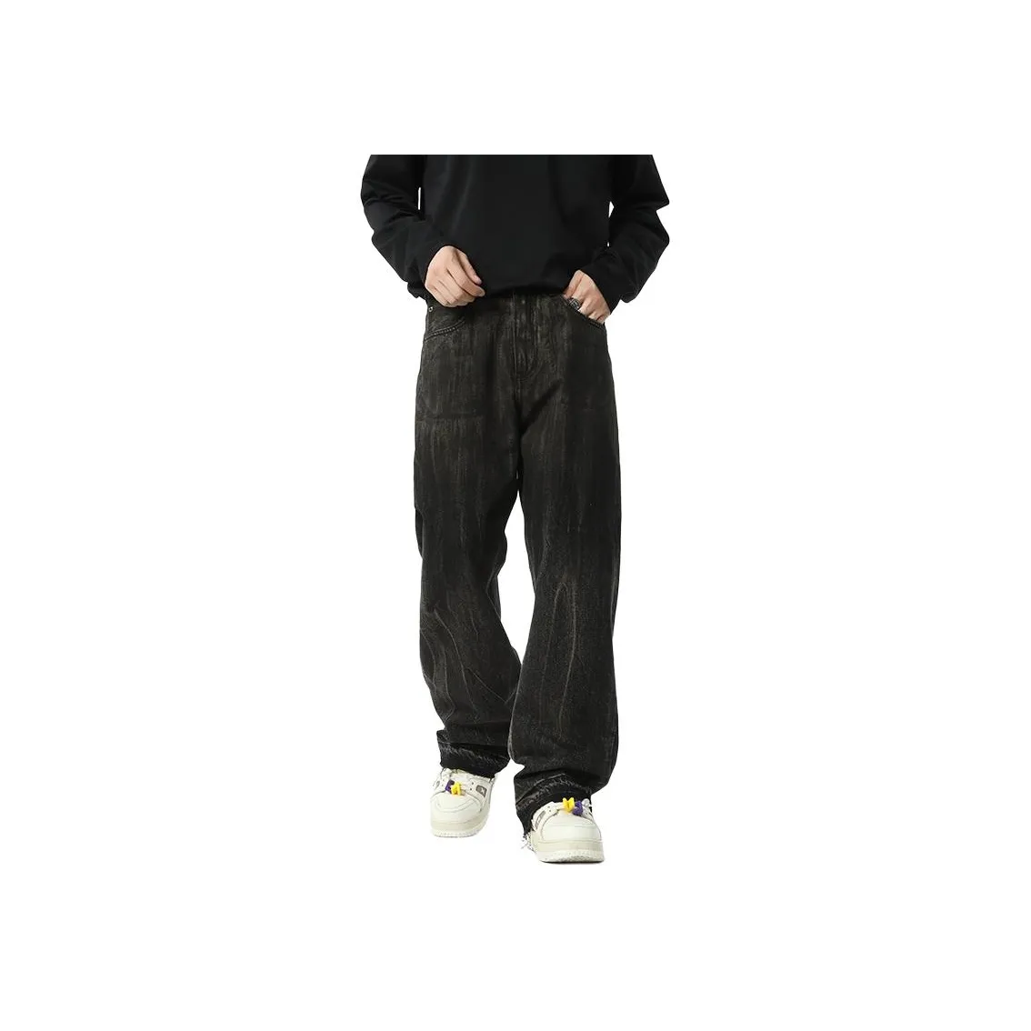 JASONWOOD Cowboy On The Run Jeans Unisex Dirty Black