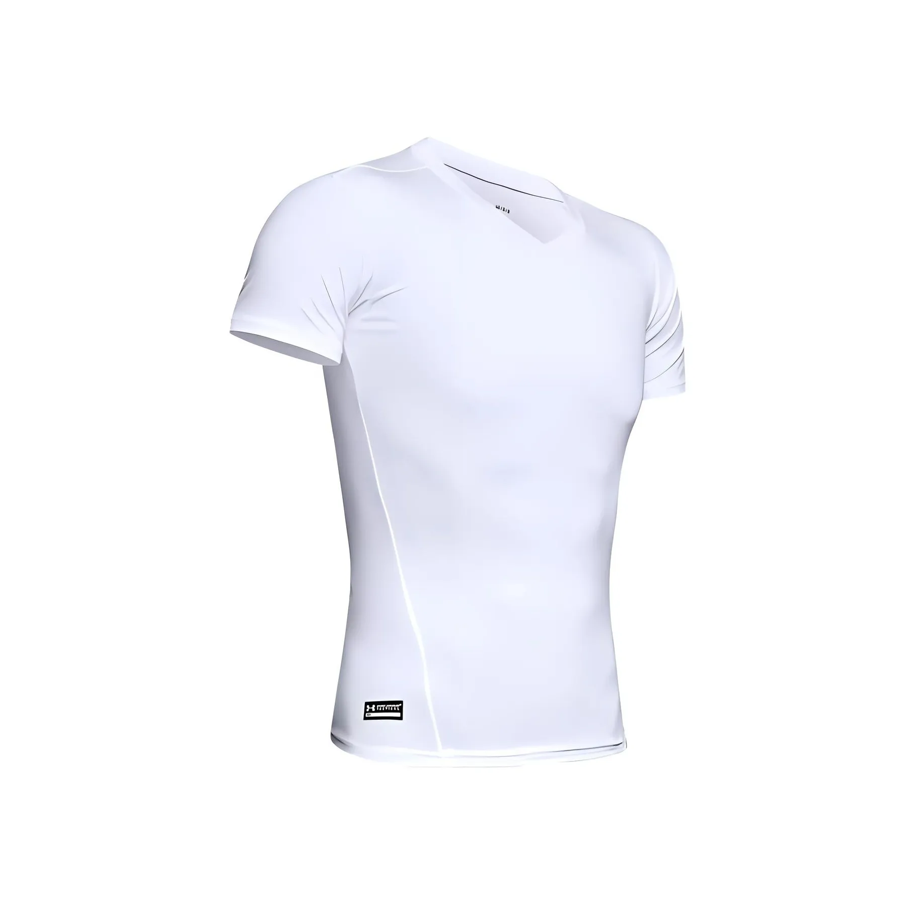 Under Armour HeatGear Tactical HeatGear® Compression V Neck T Shirt T Shirt Men's White