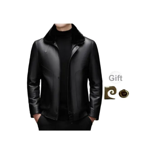 PIERRE CARDIN Мужские кожаные куртки