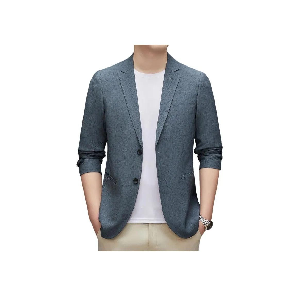 EMINU Синий Мужской Деловой костюм