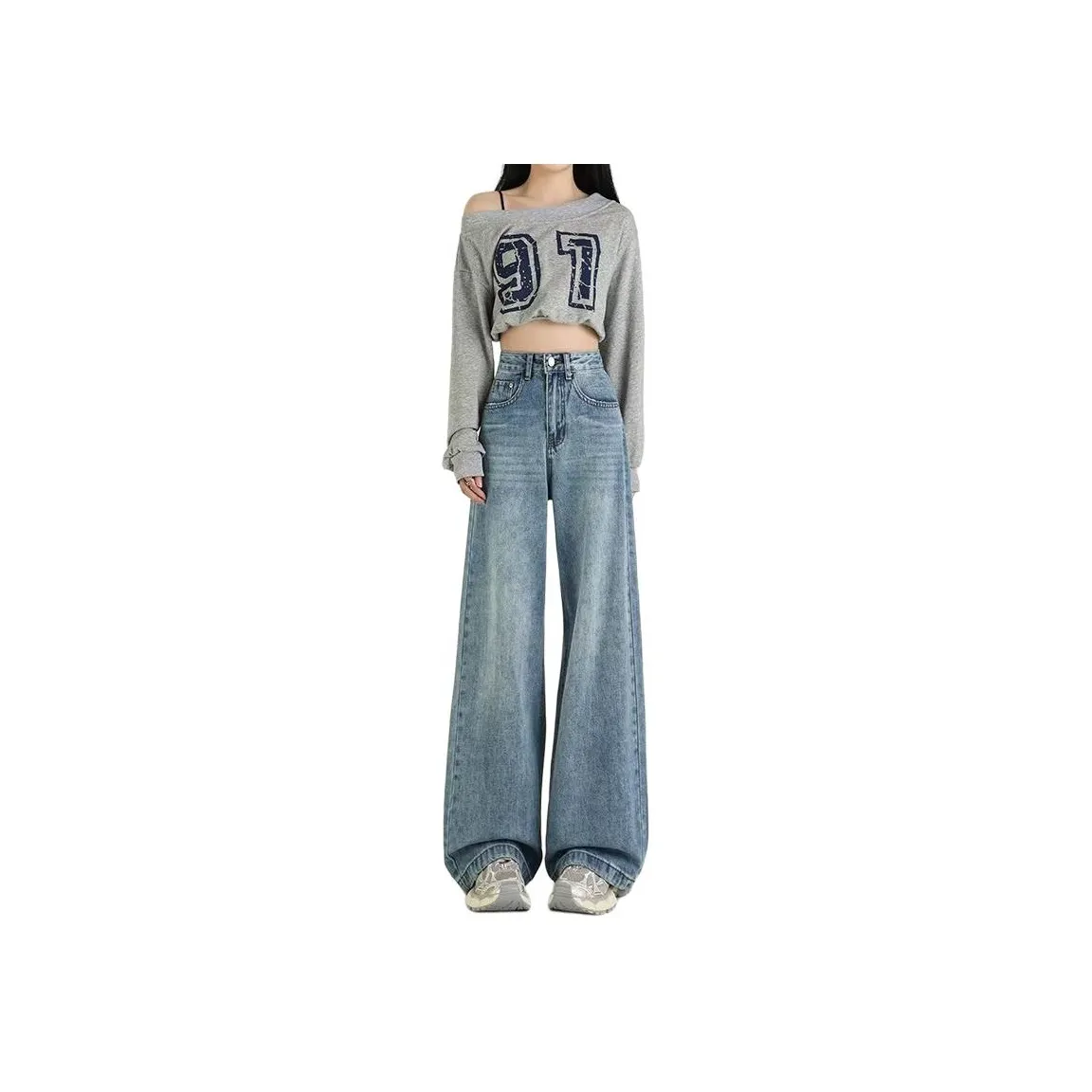 BEAR UNION Синий Женские Джинсы