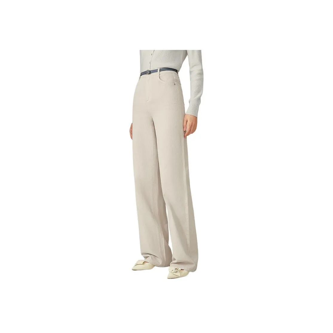 Yiner Свет Серебристо-серый Женские Джинсы