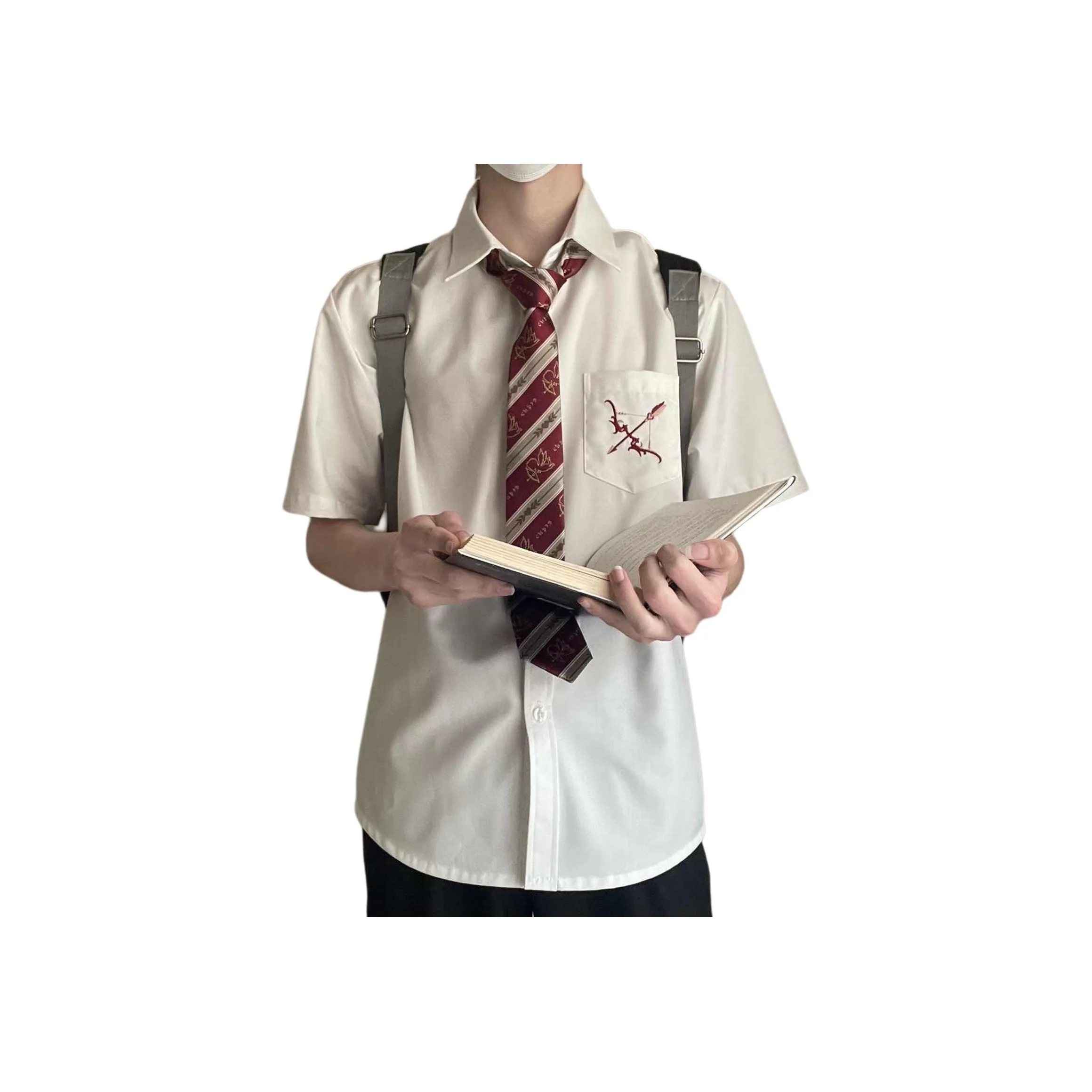 Pirkadat Белая Унисекс Рубашка