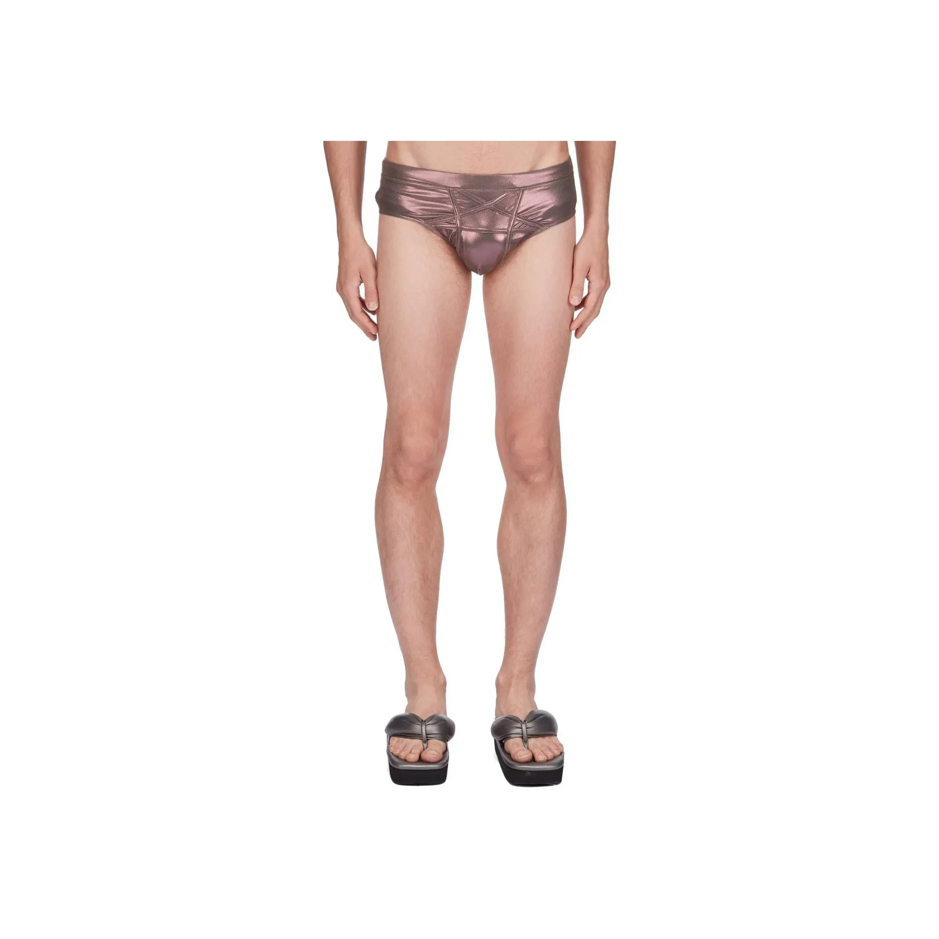 RICK OWENS/RO Swimming Shorts Men's Metal Rosewood