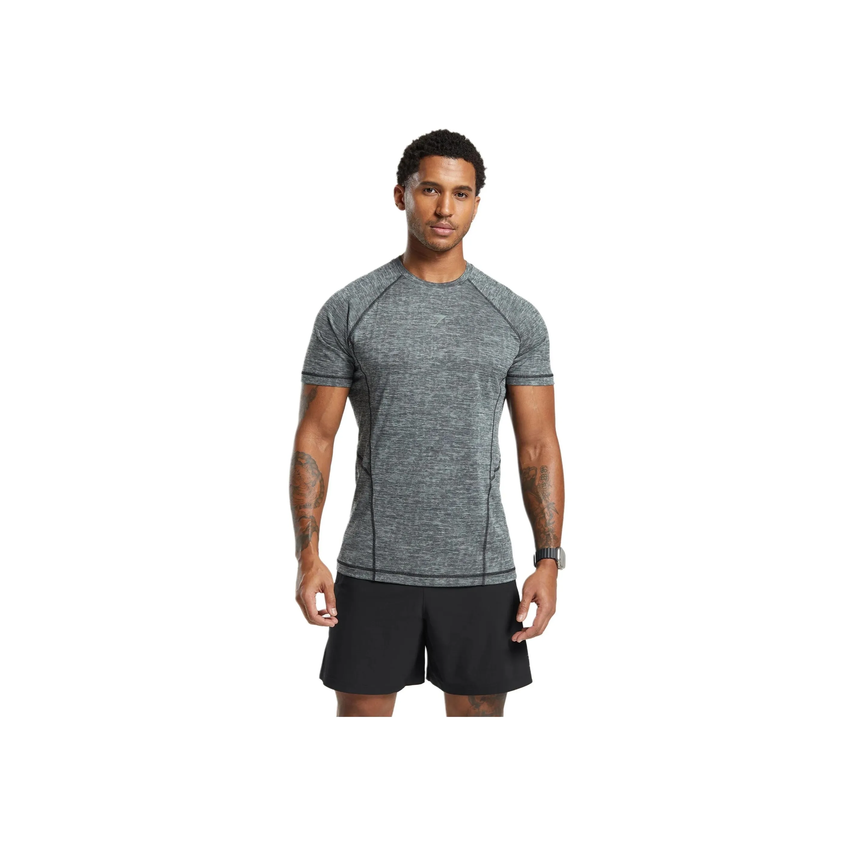 GYMSHARK T Shirt Men's Unit Green/Black
