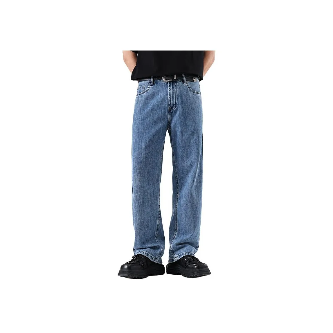 JASONWOOD Cowboy On The Run Summer Jeans Unisex Sky Blue