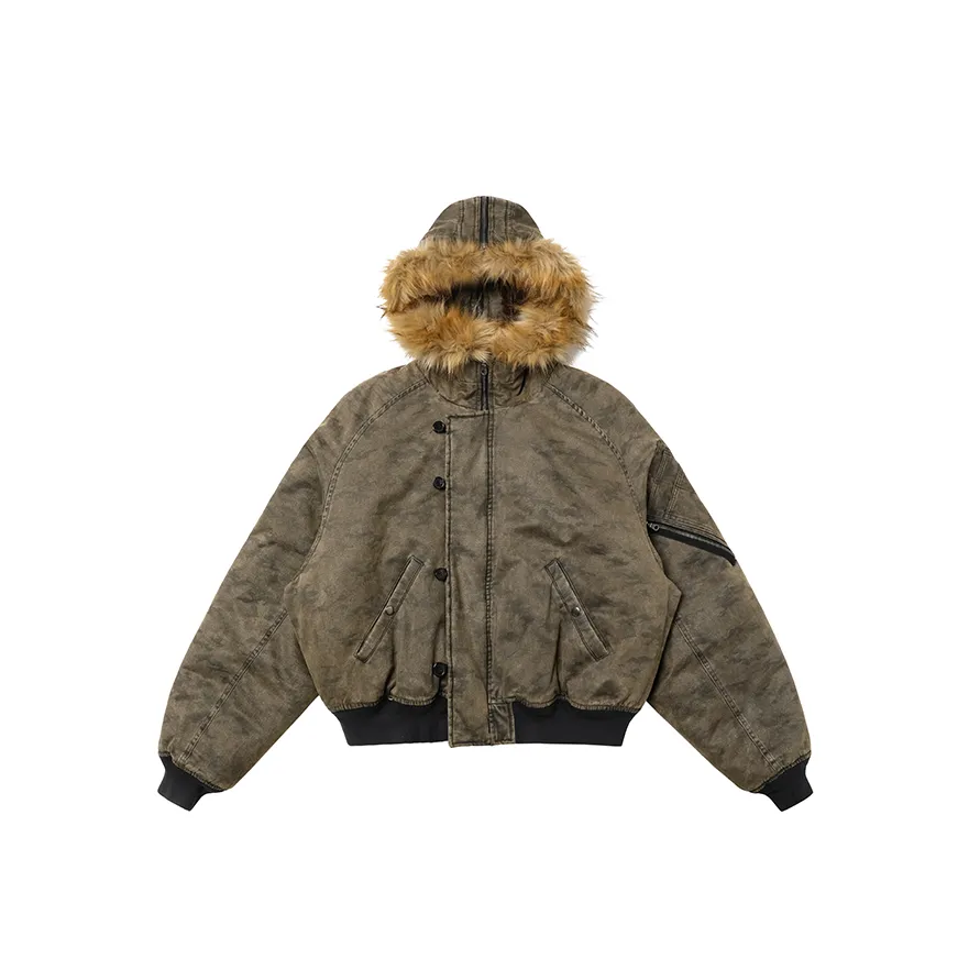 AVINMADE Скрытая текстура Камуфляж В наличии Унисекс Пуховики