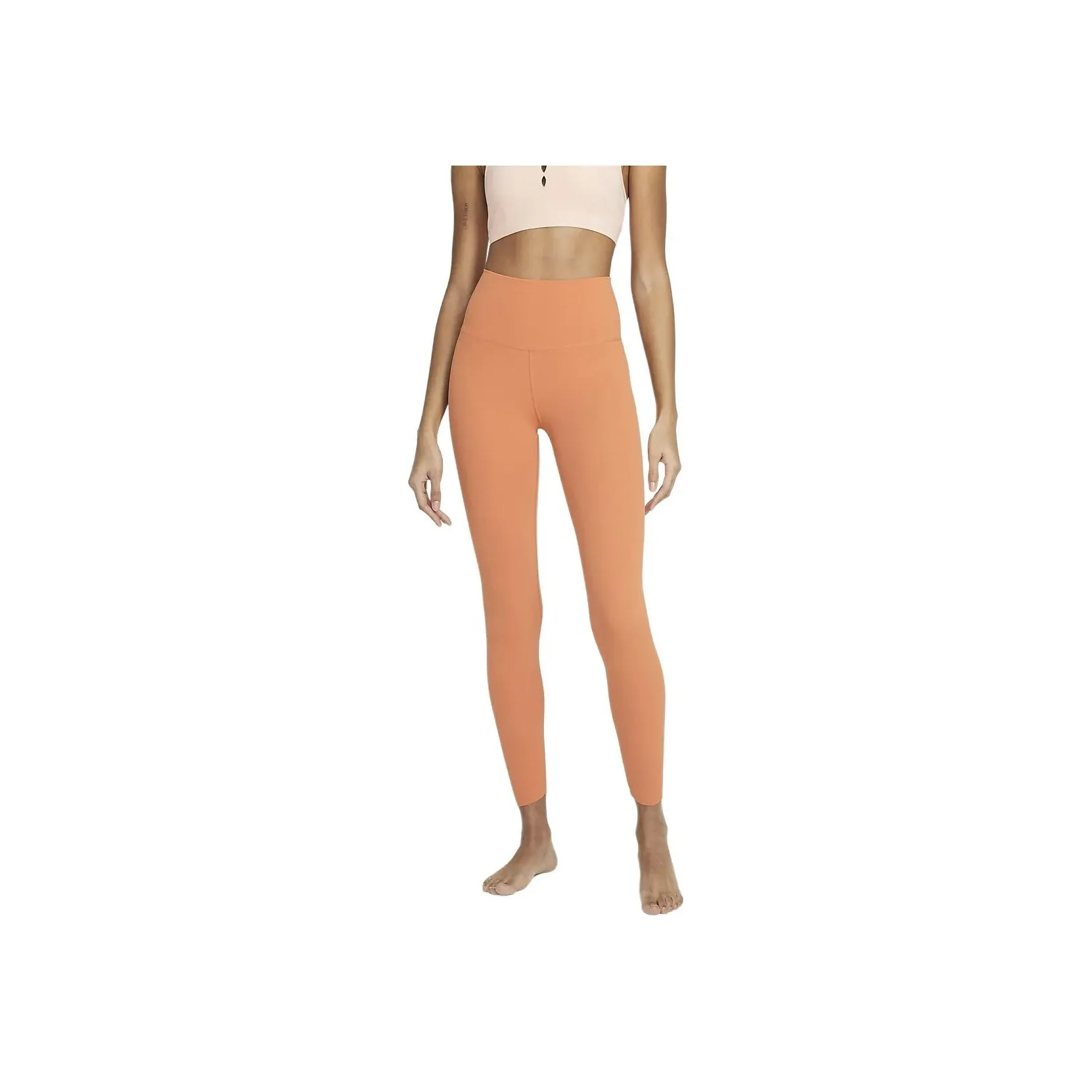 Nike Yoga Dri-Fit Luxe High-Waisted 7/8 Infinalon Leggings Leggings Women's Orange