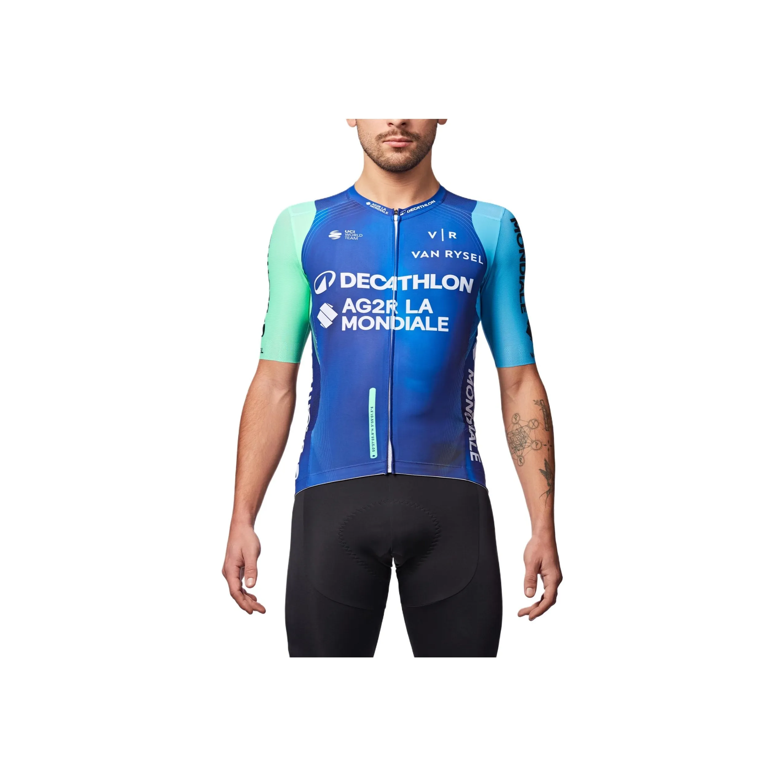 DECATHLON VAN RYSEL AG2R La Mondiale Cycling Clothing Unisex Blue
