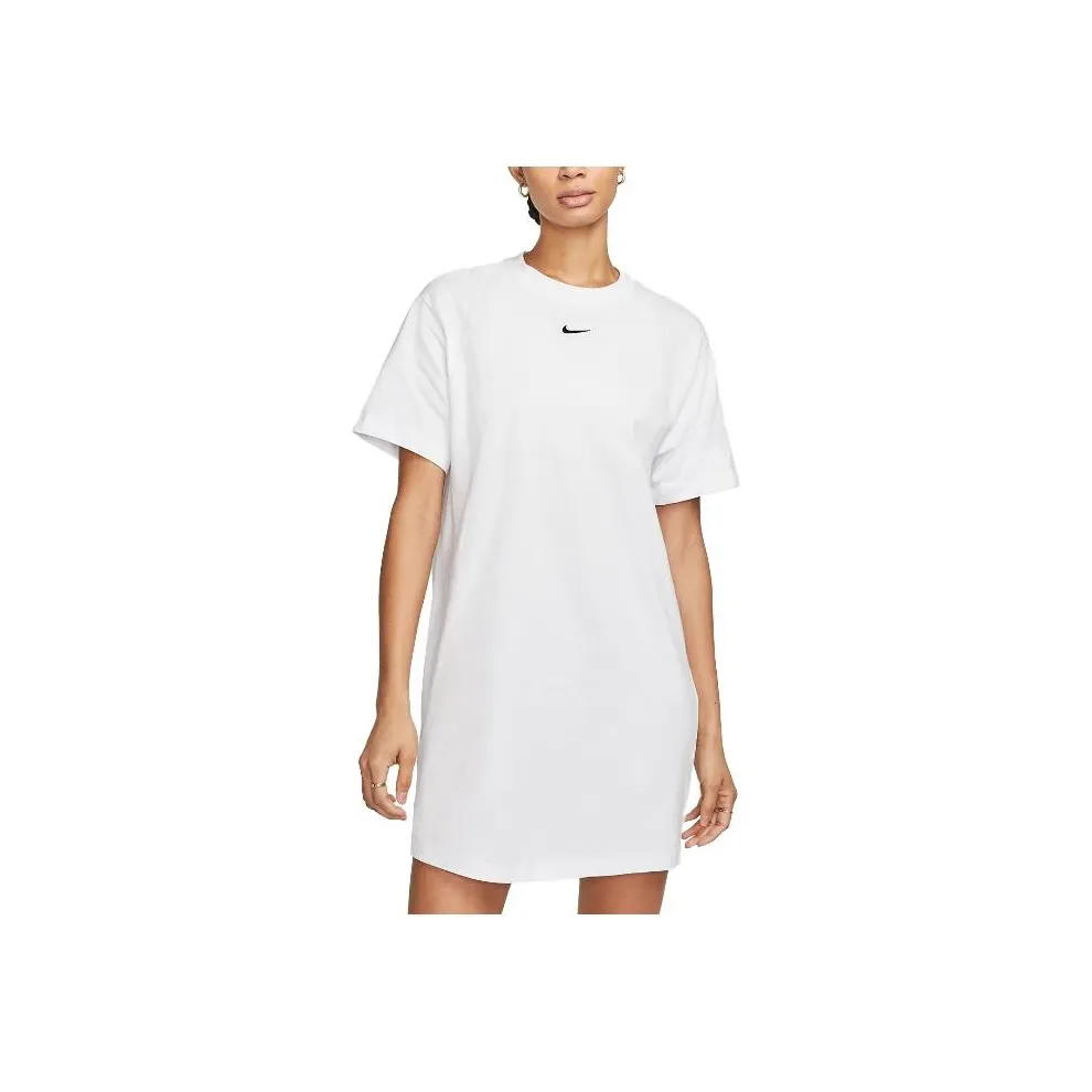 Nike Logo Embroidered T Shirt Dress