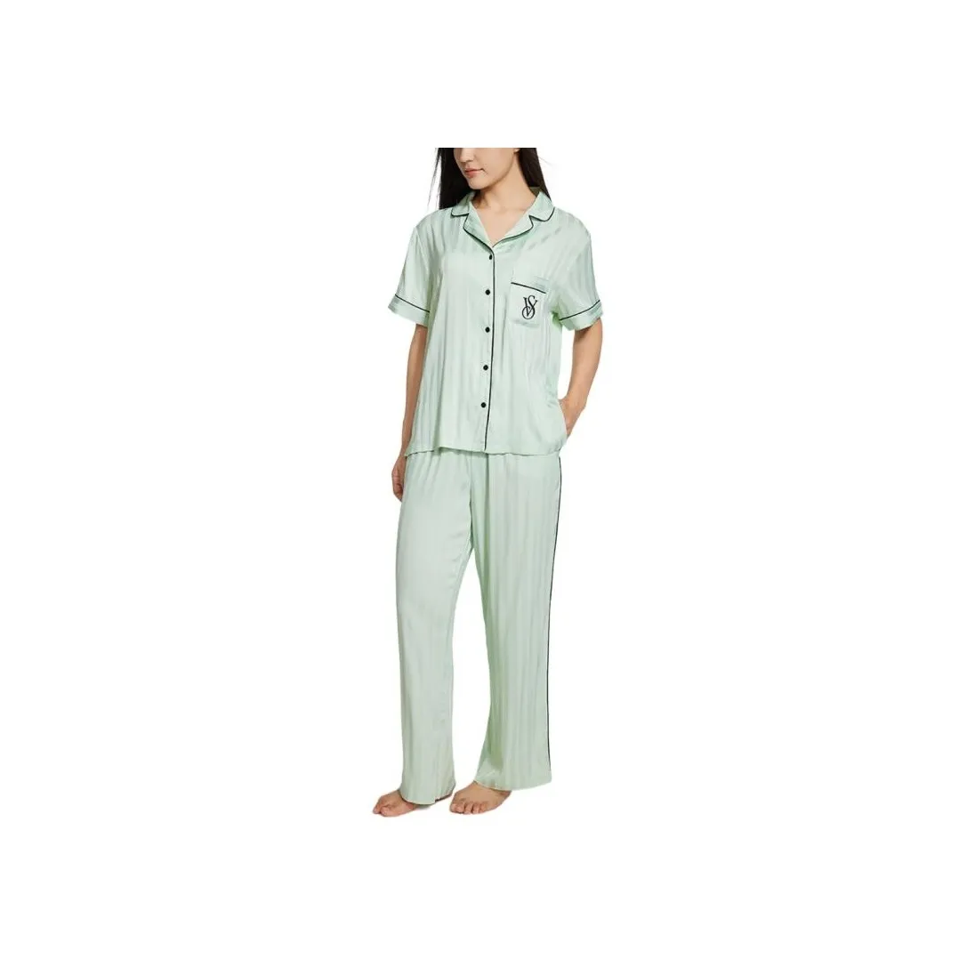 Victoria's Secret Pajama Set Women's Emerald Green