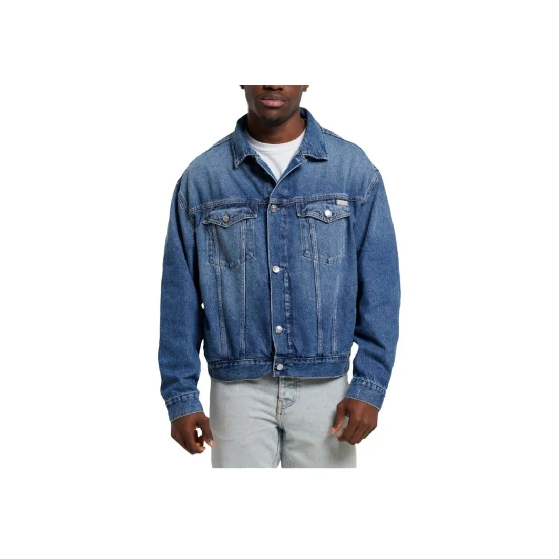 Calvin Klein Denim Jackets Men Blue