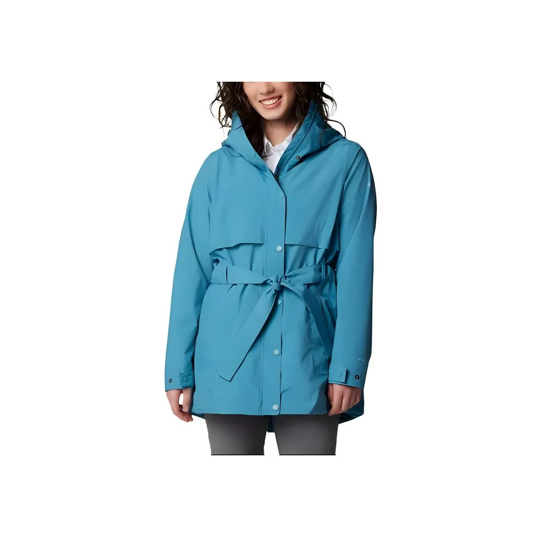 Columbia совместный бренд Тренчкот Женские Каньон Синий