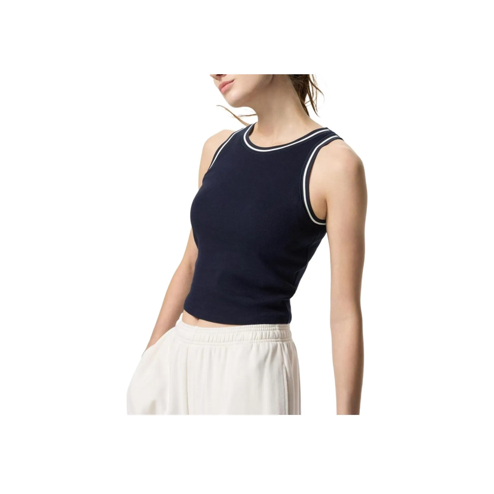 UNIQLO Майка Женская Темно-Синяя