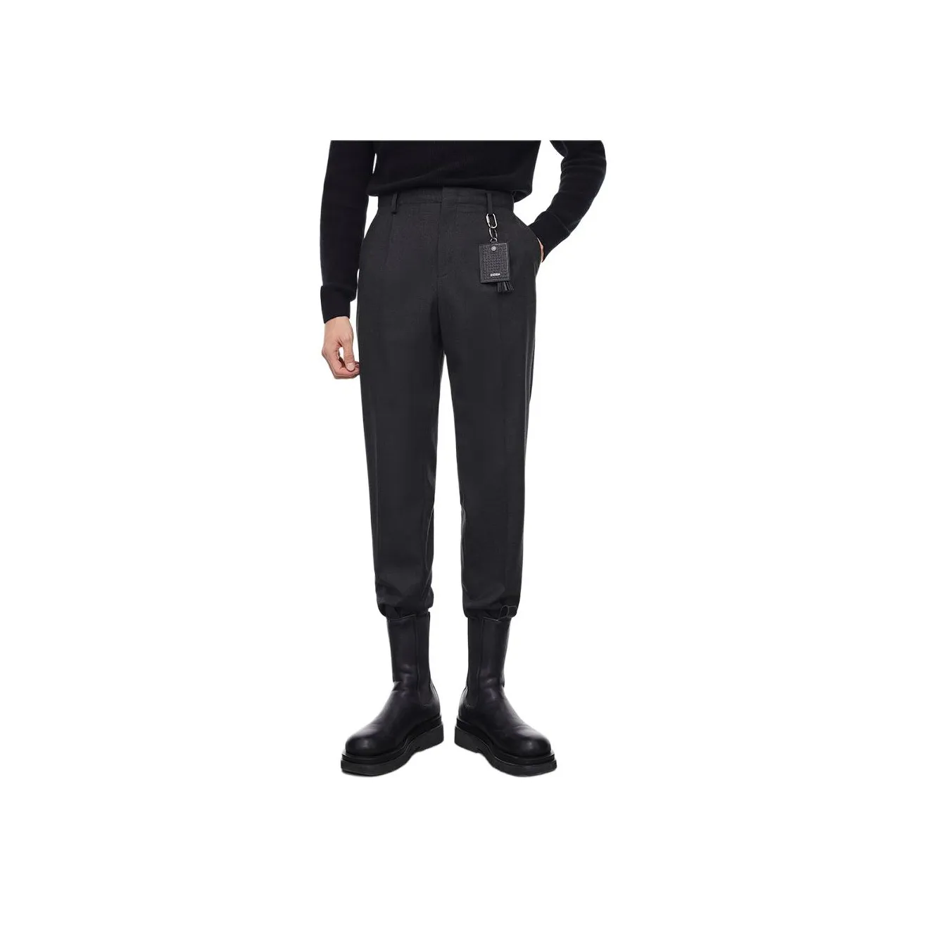 ZIOZIA Suit Trouser Men's Charcoal Gray