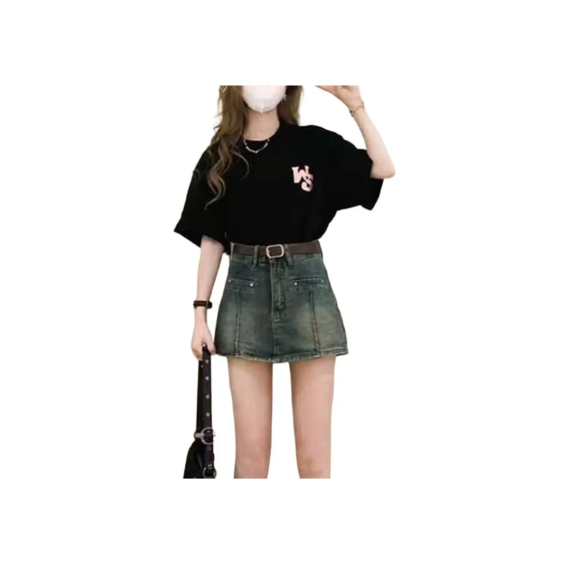 YEARNED Джинсовые короткие юбки Женские