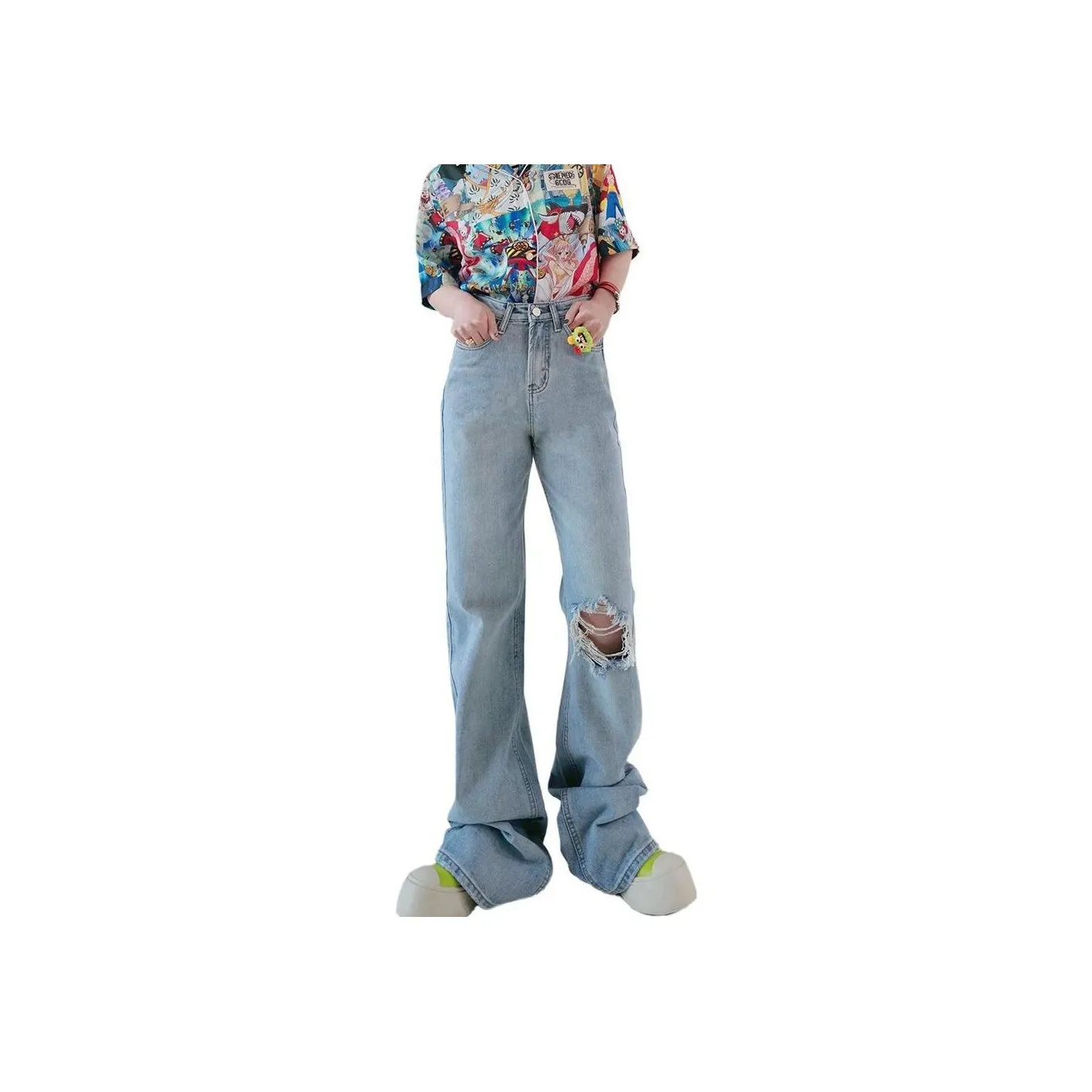 Seven Up And Nine Down Jeans Women's Light Blue