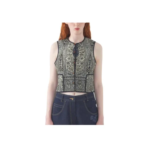 ANTIK BATIK Черные Женские Жилеты