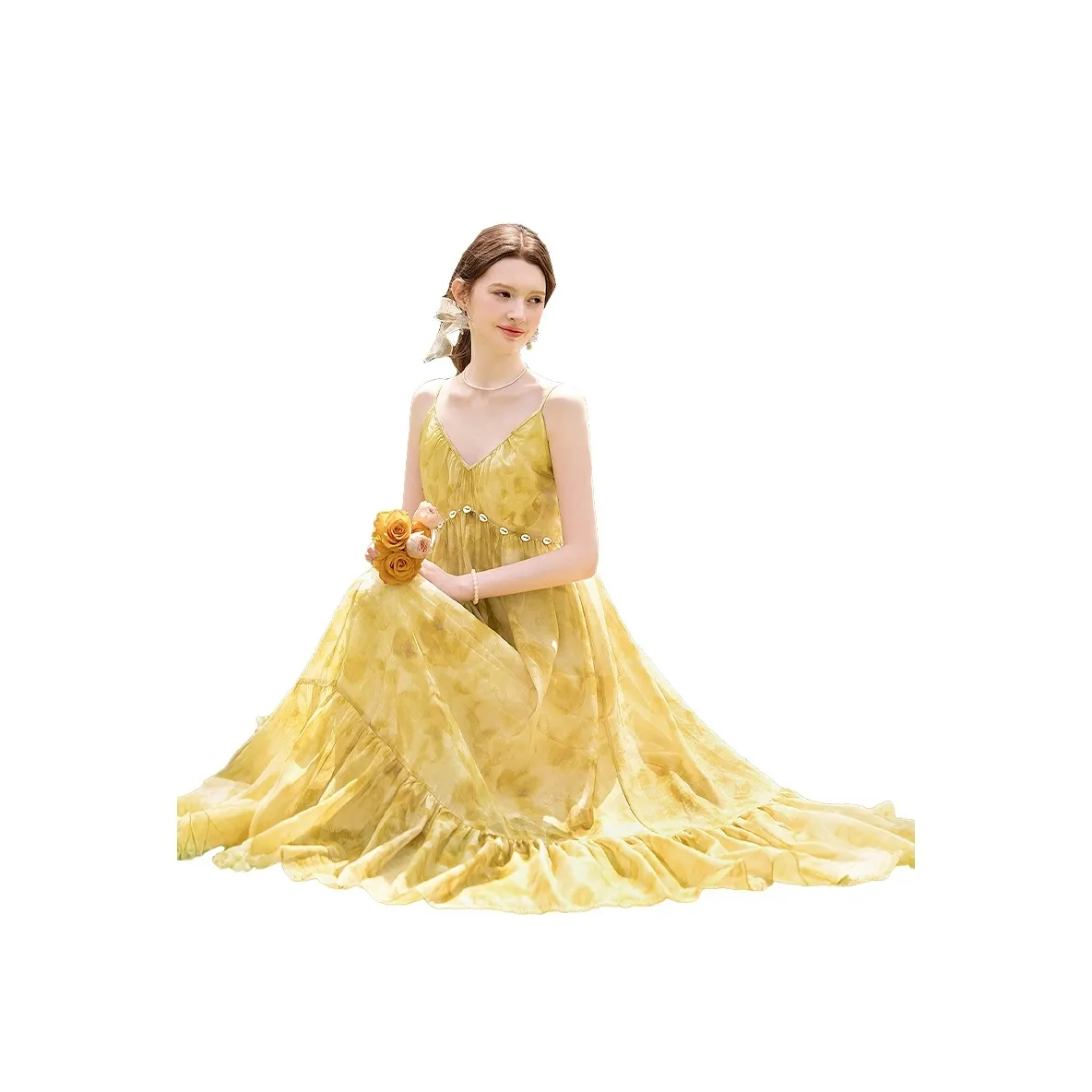 TOUCH Slip Dresses Women's Mango Yellow