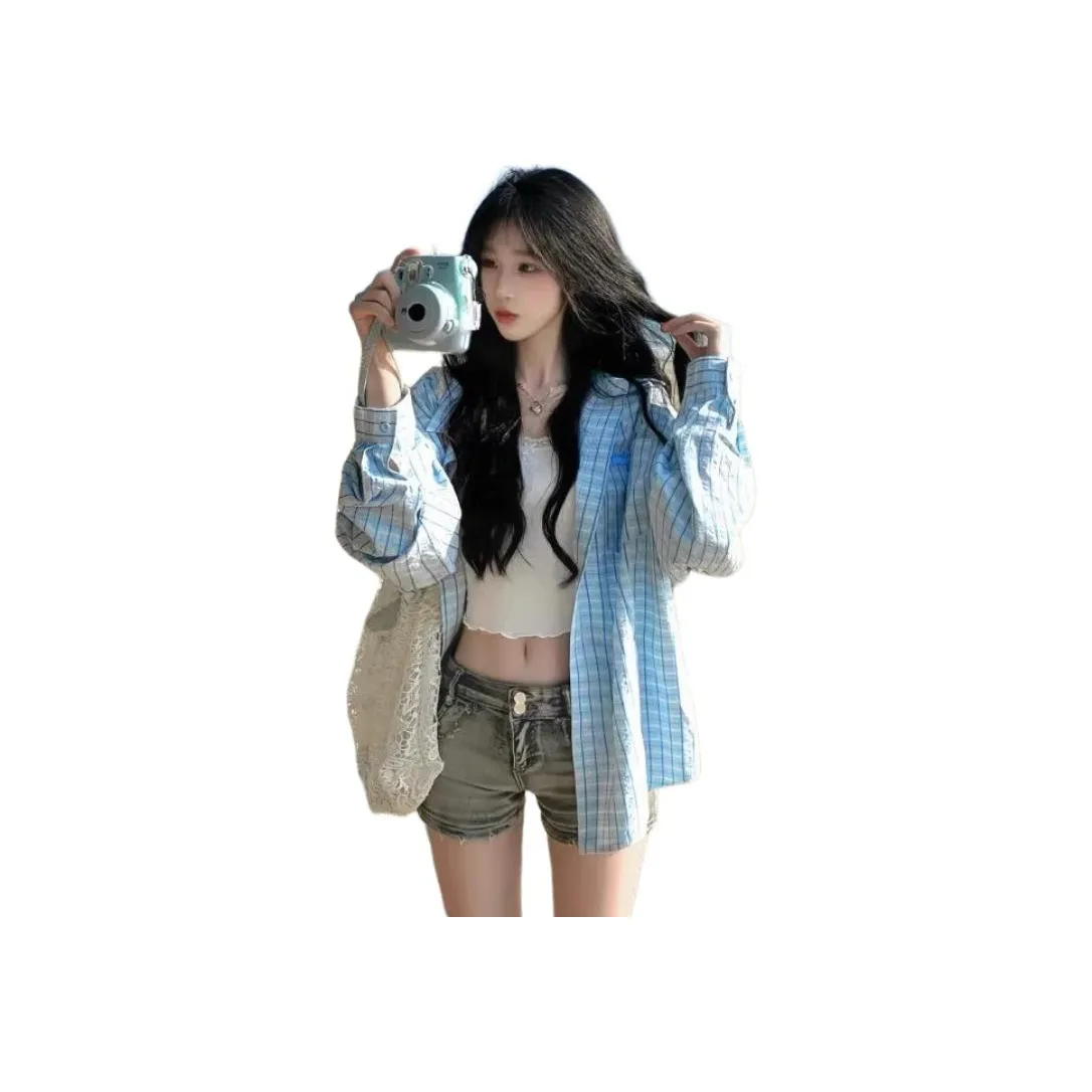 MUCCHIC Blue Women's Shirts MUCCHIC Синий Женские Рубашки