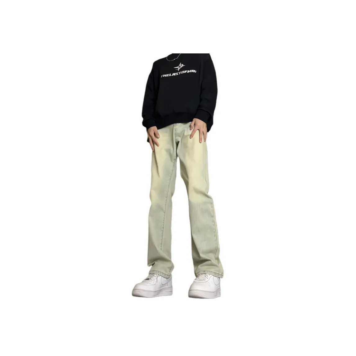 REXSHION Jeans Unisex Yellow Mud