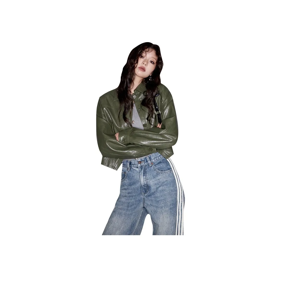 ELF SACK Leather Jacket Women's