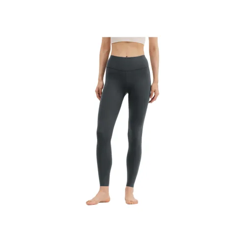 DECATHLON Угольно-серые Женские Штаны для Йоги