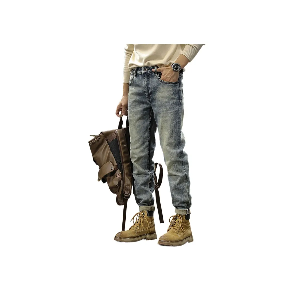 MAREA VESUVIO Винтажный синий Мужские Джинсы